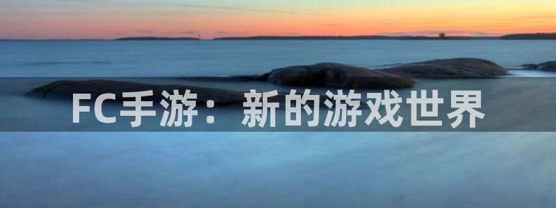 杏宇平台注册地址在哪里看到：FC手游：新的游戏世界